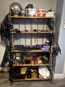 Shelf of hitty things for impact essentials for your bdsm play sessions